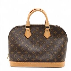 Louis Vuitton Monogram Alma Shoulder Bag BB Brown 51130 COA